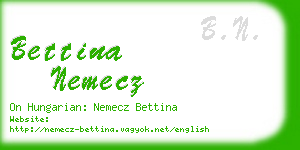 bettina nemecz business card